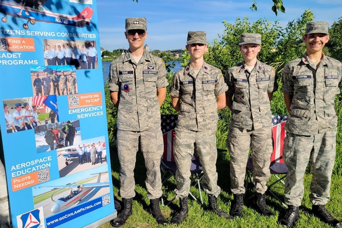 Red Wing Cadets at a recruiting event.